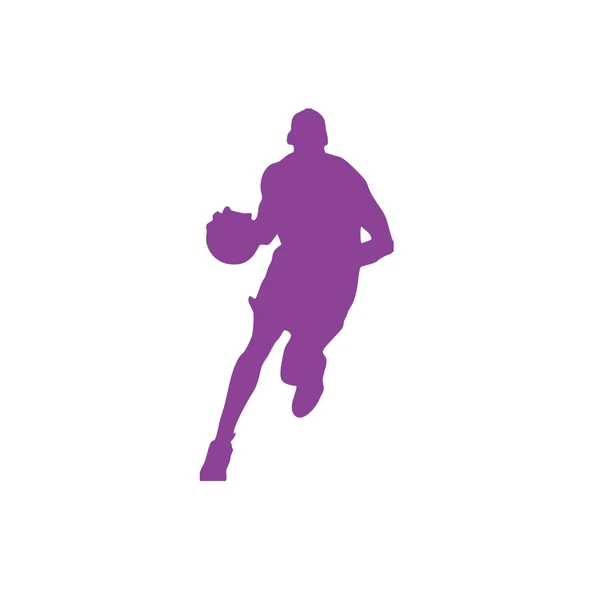 Basketbol Silüet Araba Sticker 17x17 Cm Mor ürün görseli 1