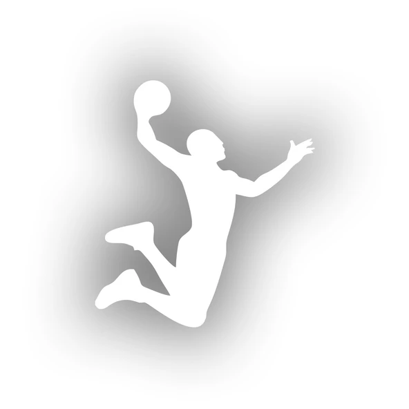 Basketbol Silüet Araba Sticker 17x17 Cm Beyaz ürün görseli 1