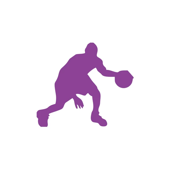 Basketbol Silüet Araba Sticker 17x17 Cm Mor ürün görseli 1