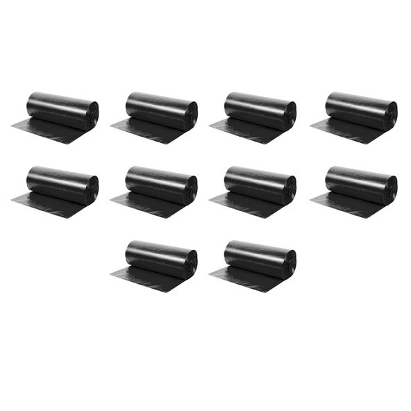 Endüstriyel Jumbo Boy Siyah Çöp Torbası Poşeti - 700 Gr. - 90 Litre - 80 x 110 Cm / 10 Adetlik 10 Rulo ürün görseli 1