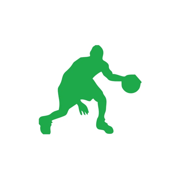 Basketbol Silüet Araba Sticker 17x17 Cm Yeşil ürün görseli 1