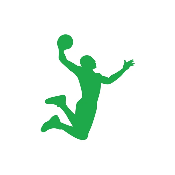Basketbol Silüet Araba Sticker 17x17 Cm Yeşil ürün görseli 1