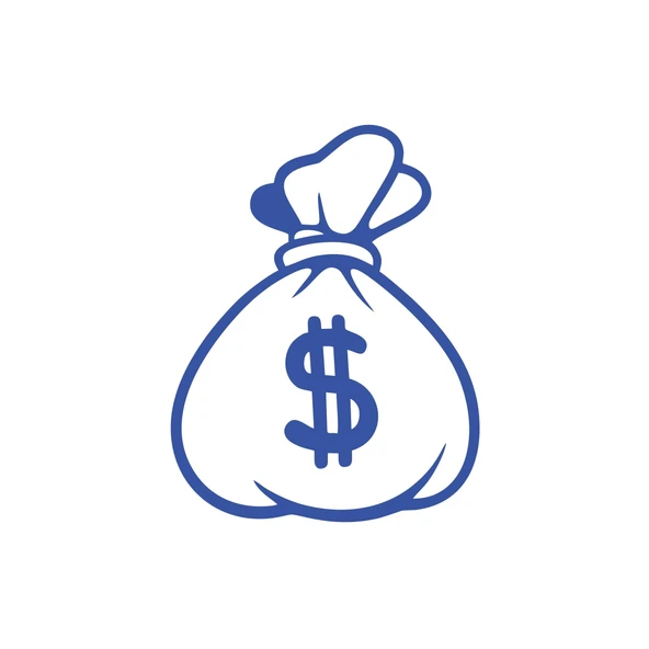 Dolar Para Çantası Araba Sticker 17x17 Cm Mavi ürün görseli 1