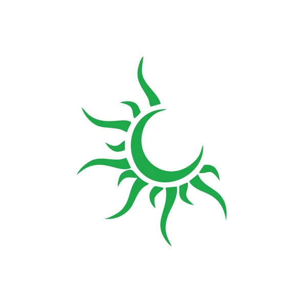Güneş Ay Araba Sticker 17x17 Cm Yeşil ürün görseli 1