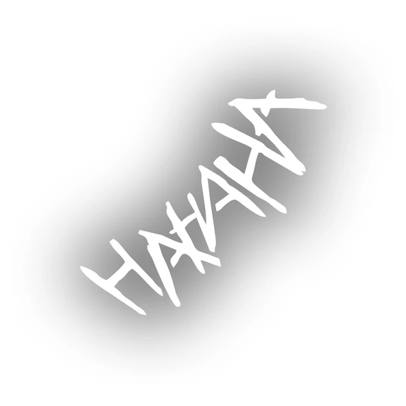Hahah Araba Sticker 17x17 Cm Beyaz ürün görseli 1