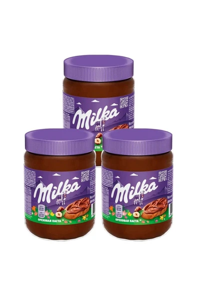 Milka Kakaolu Fındık Ezmesi Sürülebilir Krema İthal 3 x 350 Gr ürün görseli 1