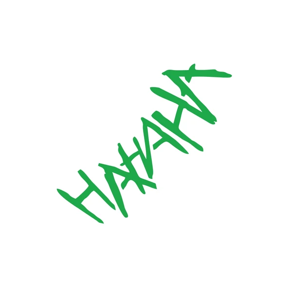 Hahah Araba Sticker 17x17 Cm Yeşil ürün görseli 1