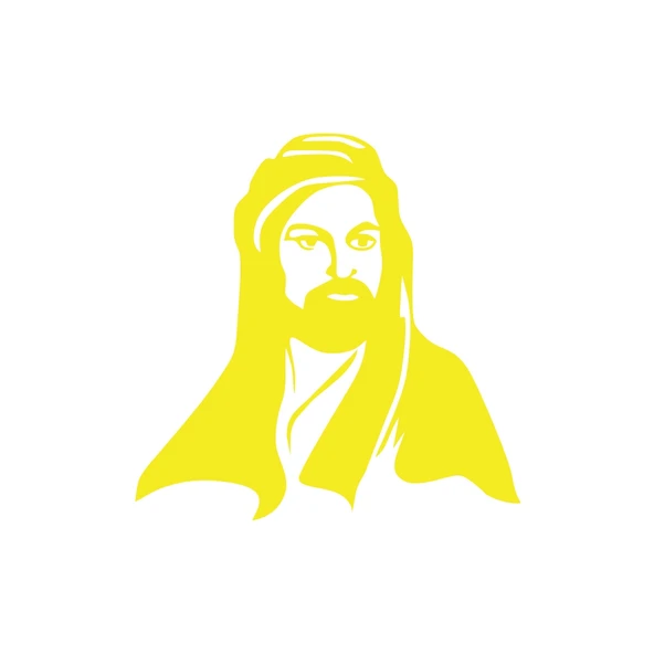 Hz.Ali Araba Sticker 17x17 Cm Sarı ürün görseli 1