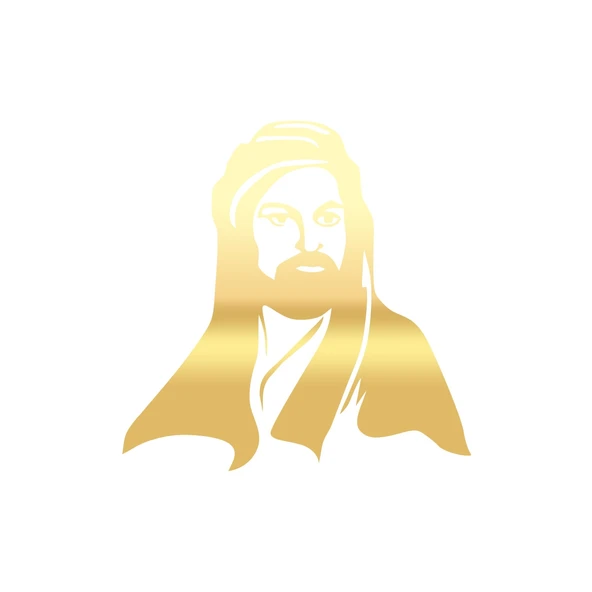Hz.Ali Araba Sticker 17x17 Cm Gold ürün görseli 1
