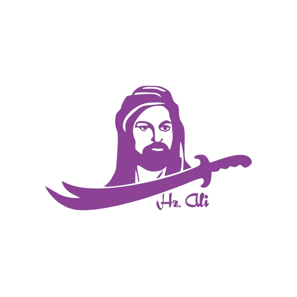 Zülfikar Hz Ali Araba Sticker 17x17 Cm Mor ürün görseli 1