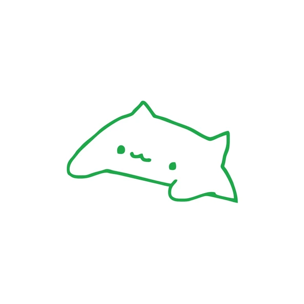 Sevimli Kedi Araba Sticker 17x17 Cm Yeşil ürün görseli 1