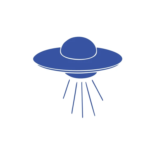 Ufo Araba Sticker 17x17 Cm Mavi ürün görseli 1