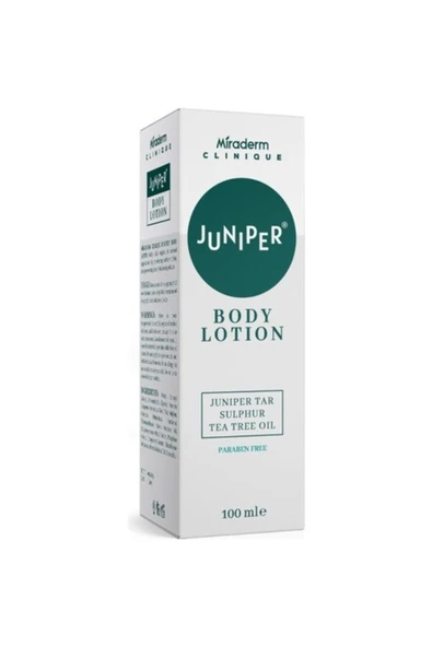 Miraderm Juniper Kükürtlü Vücut Losyonu 100 ml ürün görseli 1