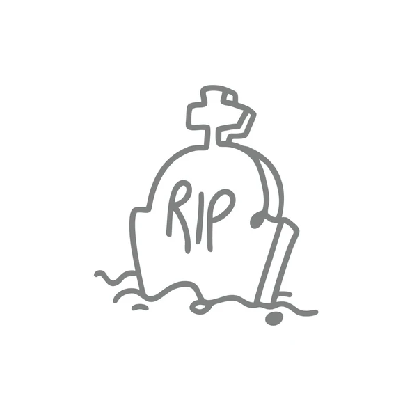 Rip Mezar Taşı Araba Sticker 17x17 Cm Gri ürün görseli 1