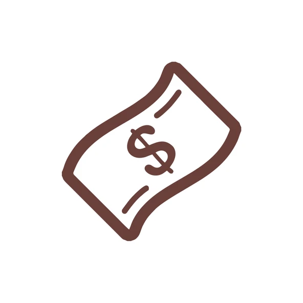 Dolar Banknot Araba Sticker 17x17 Cm Kahverengi ürün görseli 1