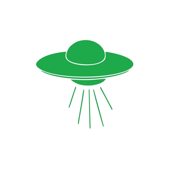 Ufo Araba Sticker 17x17 Cm Yeşil ürün görseli 1