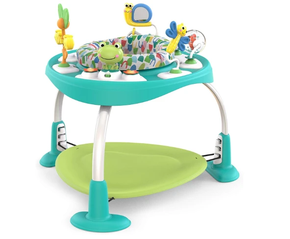 Bounce Bounce Baby 2'si 1 Arada Aktivite Zıplatıcı Ve Masa - Oynak Avuç Içi Yeşil ürün görseli 1