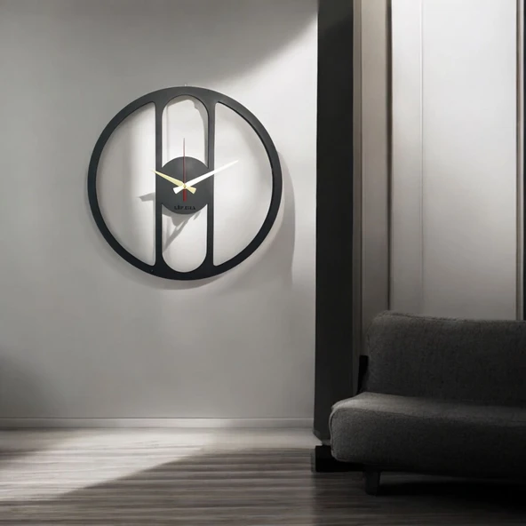 Lifema 50x50 Modern Dekoratif Metal Duvar Saati ürün görseli 1