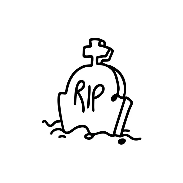 Rip Mezar Taşı Araba Sticker 17x17 Cm Siyah ürün görseli 1