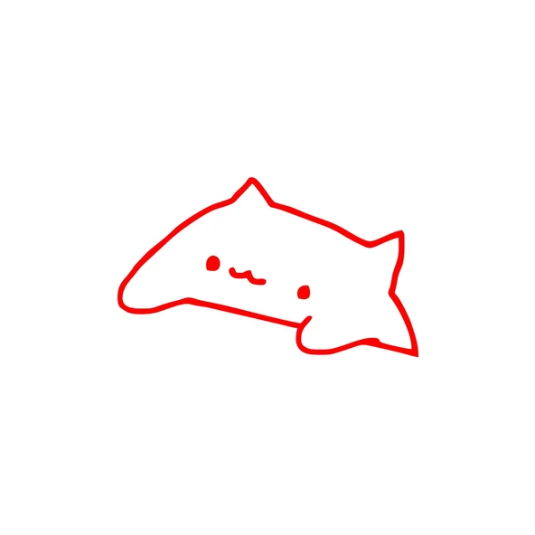 Sevimli Kedi Araba Sticker 17x17 Cm Kırmızı ürün görseli 1