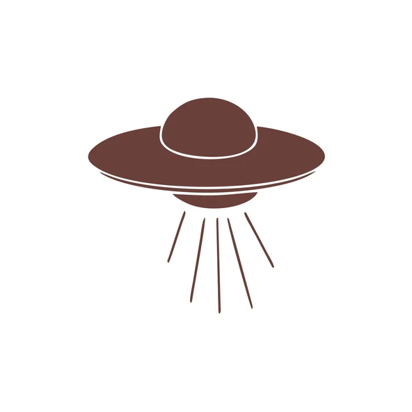 Ufo Araba Sticker 17x17 Cm Kahverengi ürün görseli 1