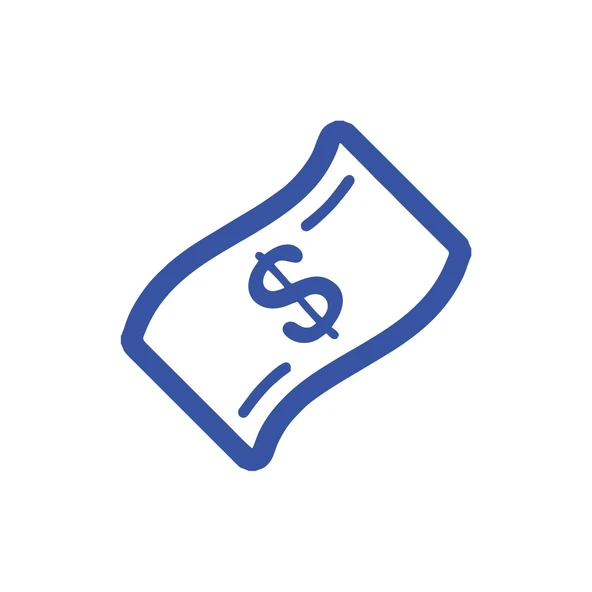 Dolar Banknot Araba Sticker 17x17 Cm Mavi ürün görseli 1