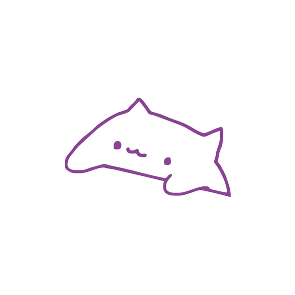Sevimli Kedi Araba Sticker 17x17 Cm Mor ürün görseli 1