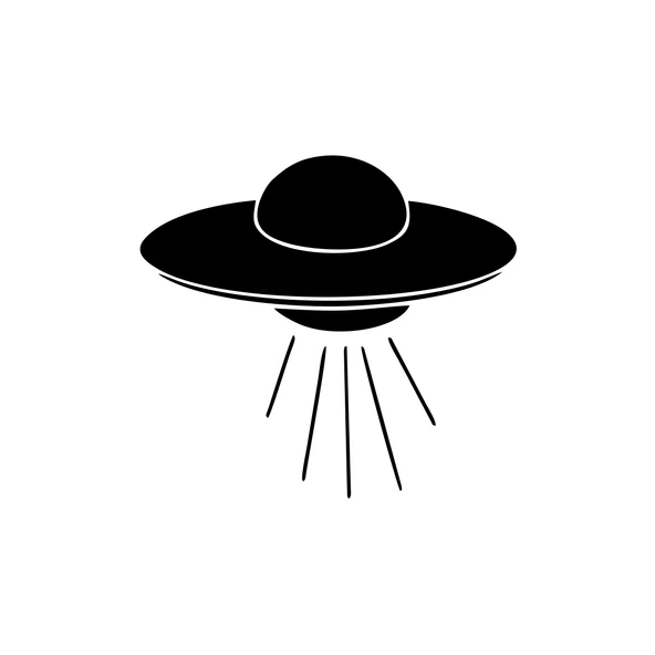 Ufo Araba Sticker 17x17 Cm Siyah ürün görseli 1