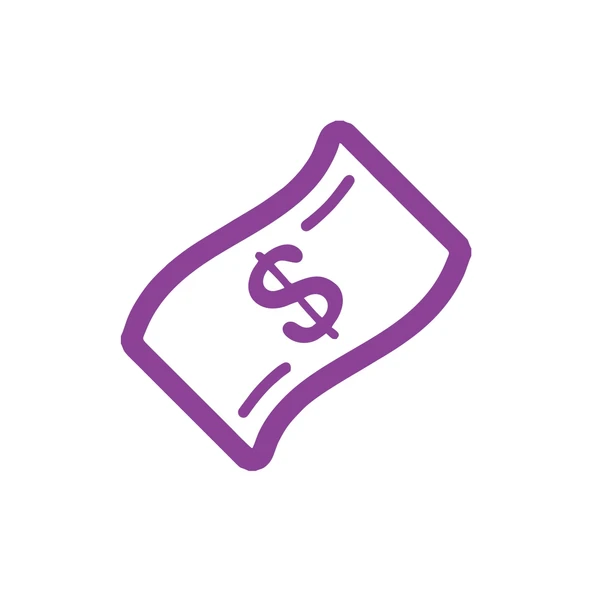 Dolar Banknot Araba Sticker 17x17 Cm Mor ürün görseli 1