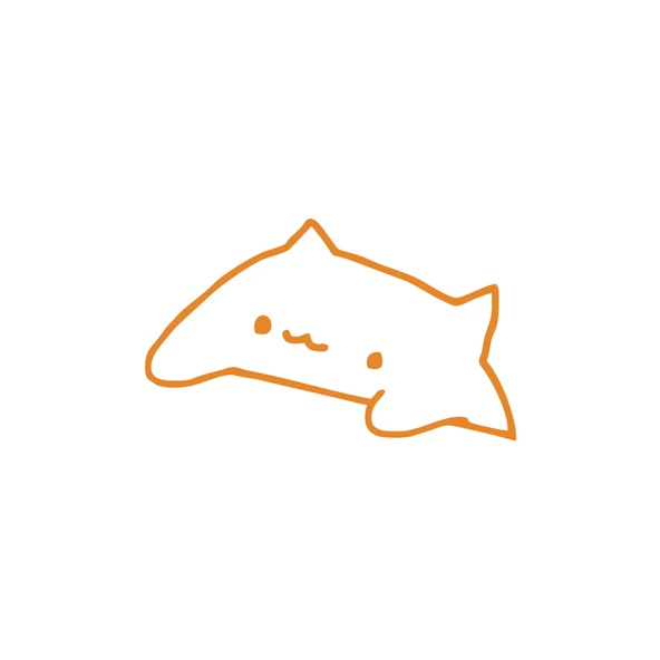 Sevimli Kedi Araba Sticker 17x17 Cm Turuncu ürün görseli 1