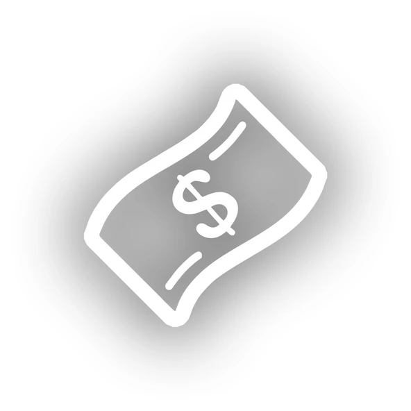 Dolar Banknot Araba Sticker 17x17 Cm Beyaz ürün görseli 1