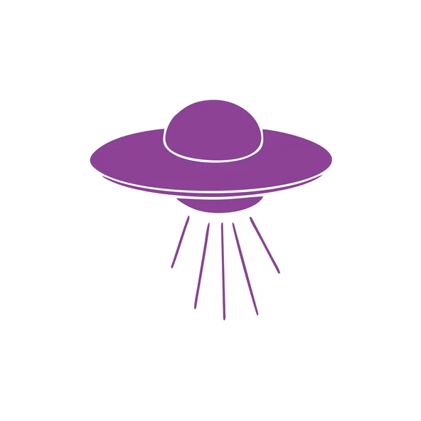 Ufo Araba Sticker 17x17 Cm Mor ürün görseli 1