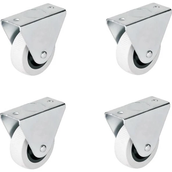 Hts 105- Sabit Tablalı Mobilya Tekeri Çap : 50 Mm 4 Ad. ürün görseli 1