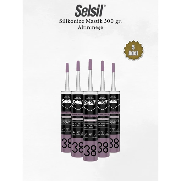 Selsil Silikonize Altınmeşe Mastik 500 Gr - 5 Adet ürün görseli 1