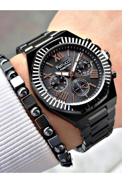 Ferrucci Function FCF 0425 03455M.03 Çelik Kordon Erkek Kol Saati ürün görseli 1