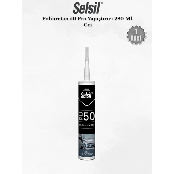 Selsil Poliüretan Mastik Gri 280 Ml. ürün görseli 1