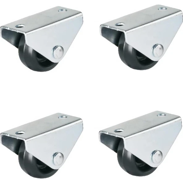 Hts 101- Sabit Tablalı Mobilya Tekeri Çap : 28 Mm 4 Ad. ürün görseli 1