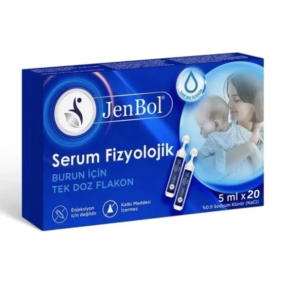Jenbol Fizyolojik Serum 5 mlx20 Flakon ürün görseli 1
