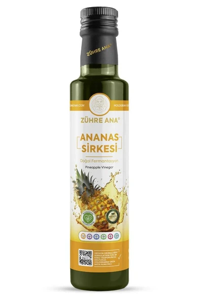 Zühre Ana Ananas Sirkesi Doğal Fermantasyon Pineapple Vinegar 500 Ml ürün görseli 1