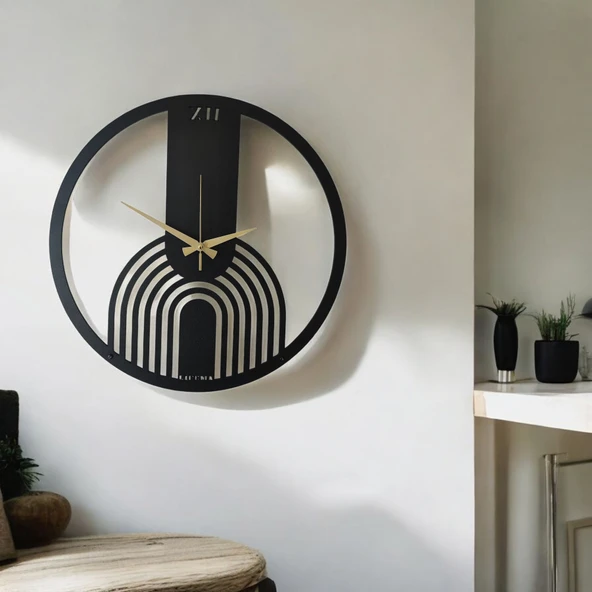 Lifema 50x50 Modern Iskandinav Metal Duvar Saati ürün görseli 1
