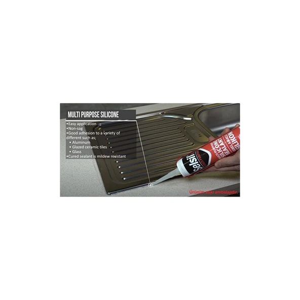 Selsil Genel Amaçlı Şeffaf Silikon 280 Gr. - 5 Adet - Resim 5