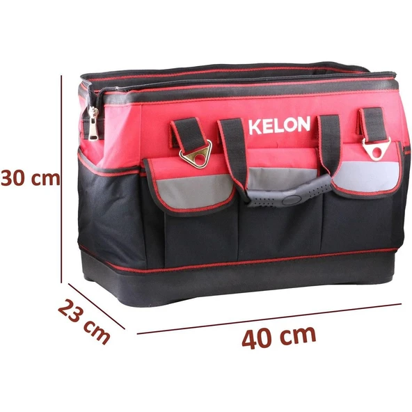 Kelon Katlanır Bez Takım Çantası Alet Çantası Kırmızı 16" ürün görseli 1