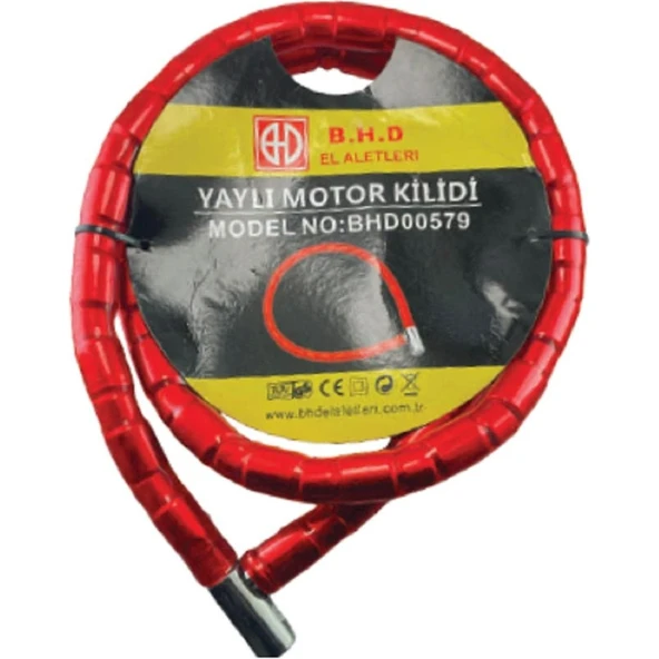 Bhd Halat Kilit Yaylı Kırmızı 22 Mm X 150 Cm ürün görseli 1