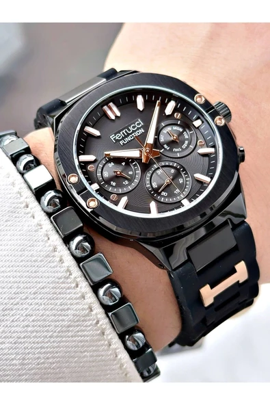 Ferrucci Function FCF 0225 03543S.04 Silikon Kordon Erkek Kol Saati ürün görseli 1