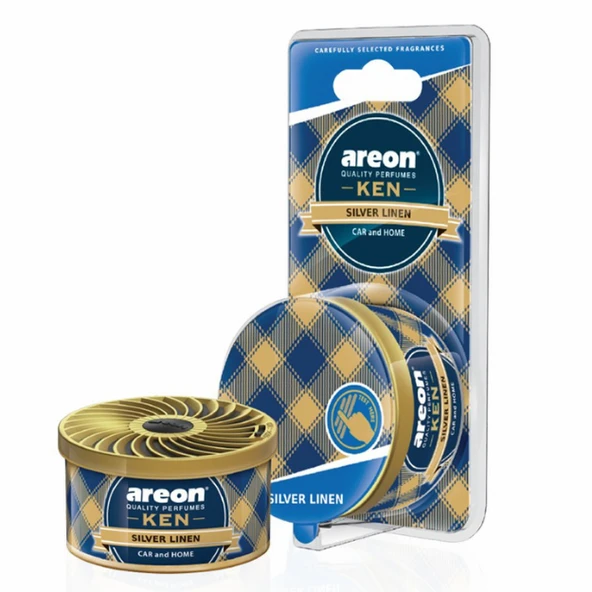 Areon Ken Blister Silver Linen Bardaklik Oto Araç Kokusu ürün görseli 1
