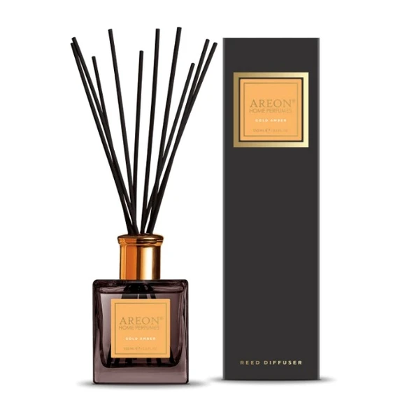 Areon Premium Gold Amber 150 Ml Bambu Çubuklu Oda Kokusu ürün görseli 1