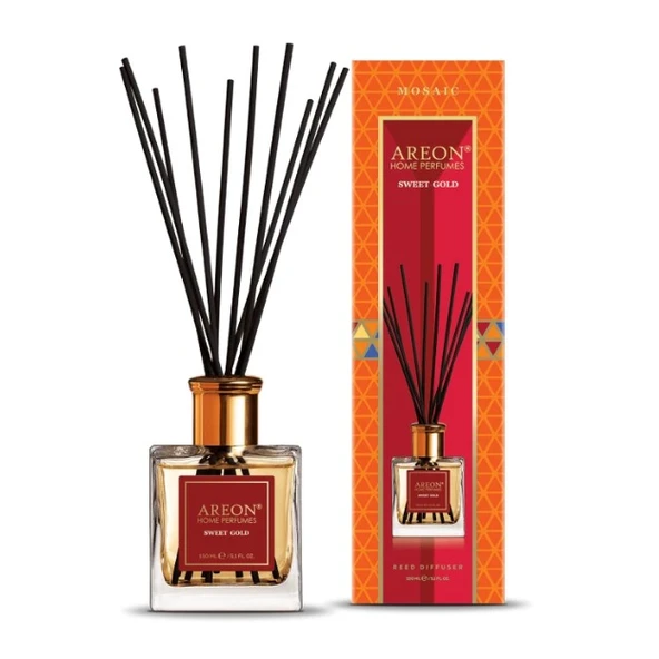 Areon Mosaic Sweet Gold 150 Ml Bambu Çubuklu Oda Kokusu ürün görseli 1
