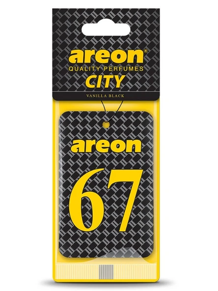 Areon City Vanilla Black 67 Oto Araç Kokusu ürün görseli 1