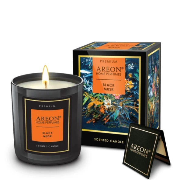 Areon Candles Premium Black Musk Lüks Kokulu Mum ürün görseli 1