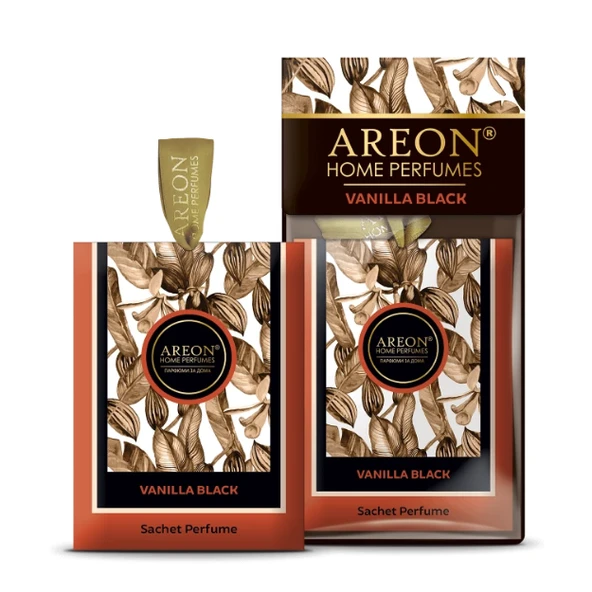 Areon Sachet Premium Vanilla Black Dolap Ve Çekmece Kokusu ürün görseli 1
